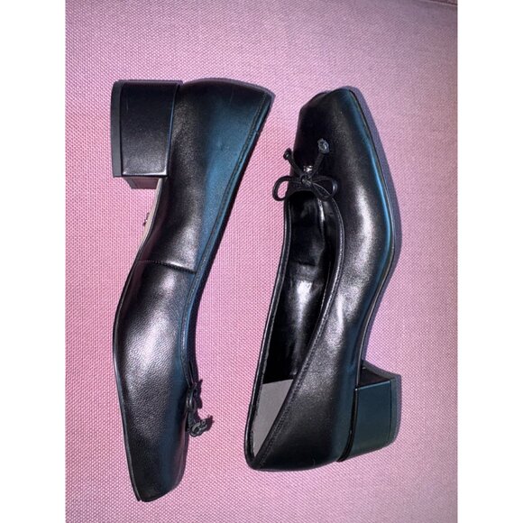 Sam Edelman Rosa Flats in Black Leather 8.5 with Box Womens Low Heels Pumps - Picture 9 of 14